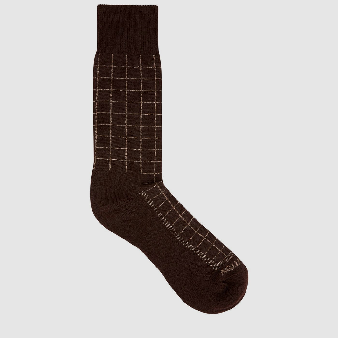 Windowpane Knit Blend Sock