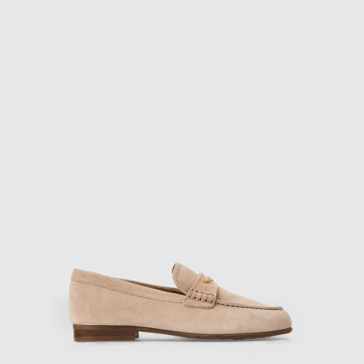 Aquatalia Cream Leather Penny Loafer Mules with Black Sole Aquatalia Timothy Leather Penny Loafer – AmbrogioShoes main image 4
