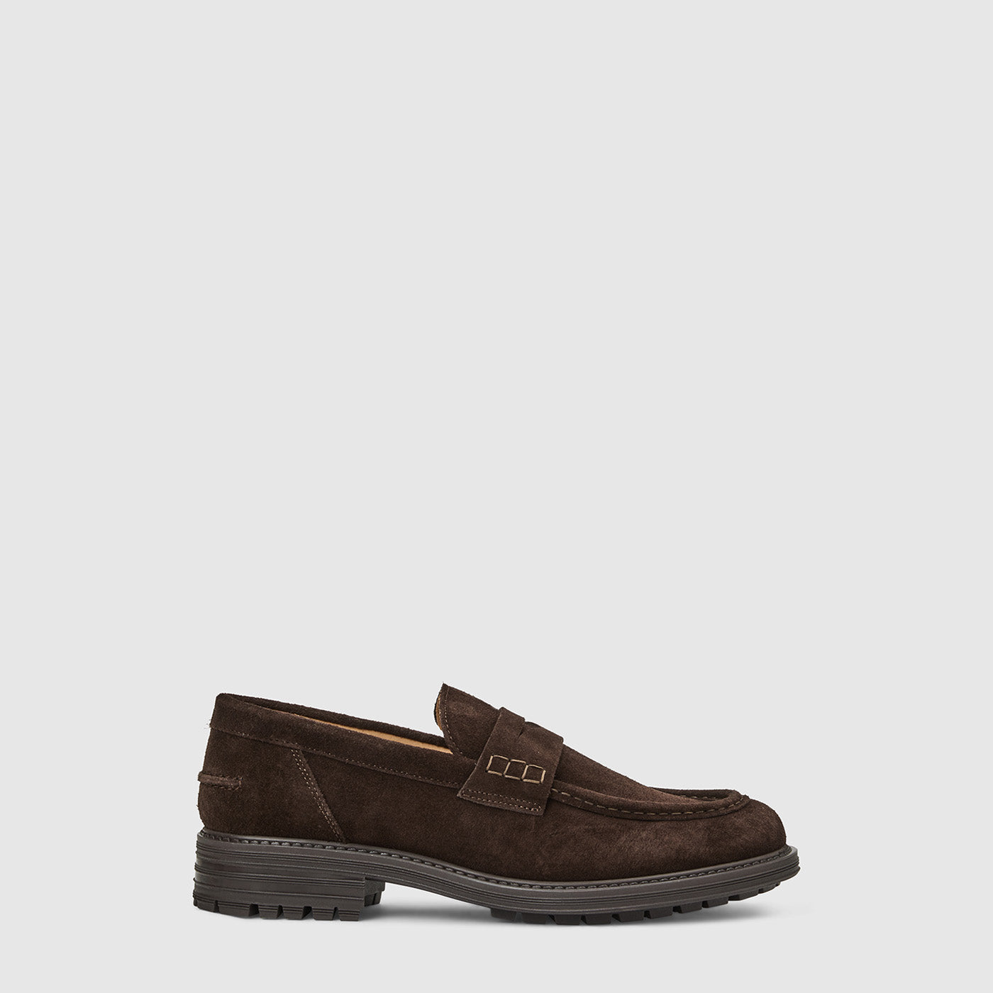 Aquatalia Dark Brown Suede Penny Loafers BLAKE LOAFER – Aquatalia® main image 4