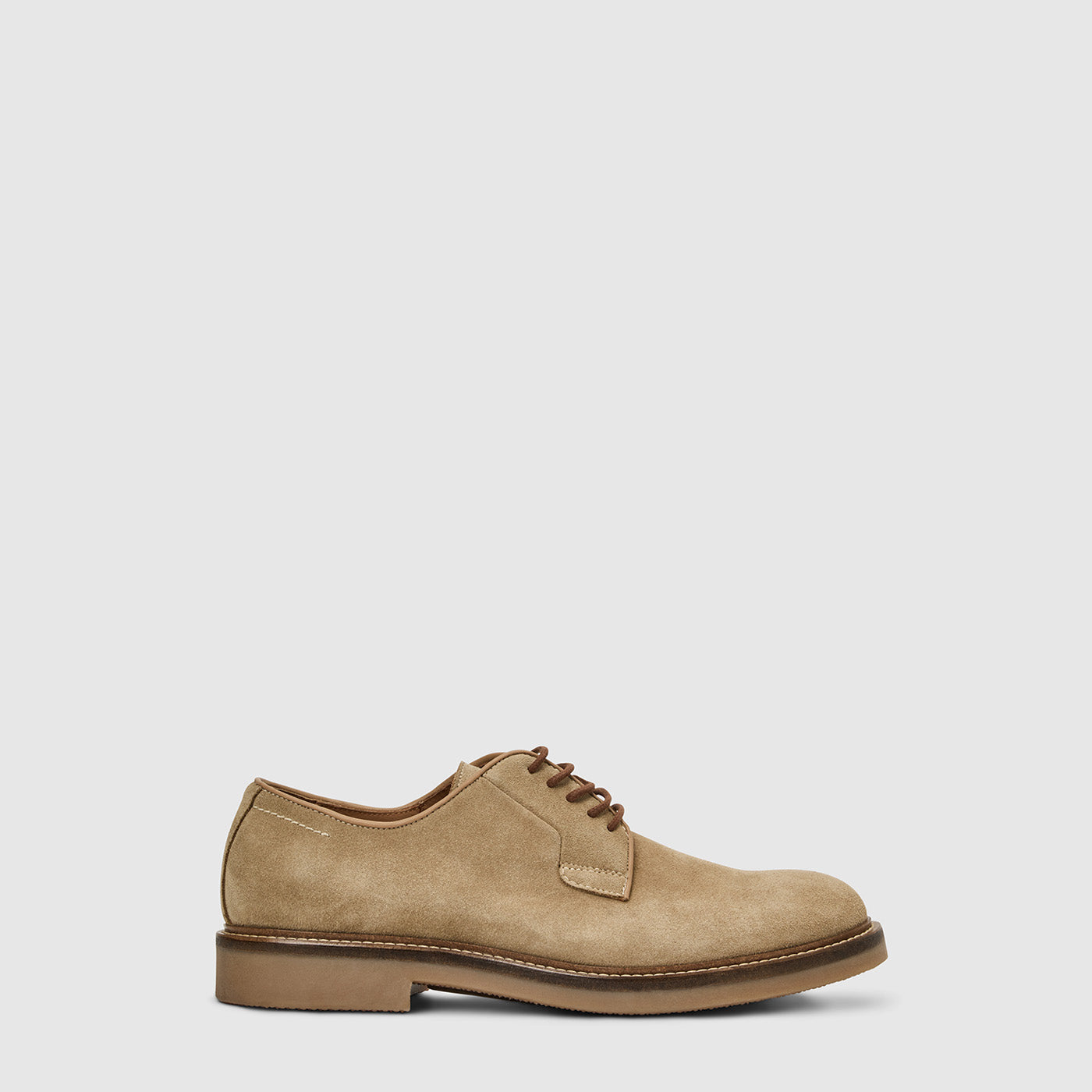 AQUATALIA Shoes Men\'s Size 11 Made In Italy Suede‎ Brown Tan Lace Up Oxfords AQUATALIA Men Shoes Scott GrainLight Brown Leather Oxford  main image 3